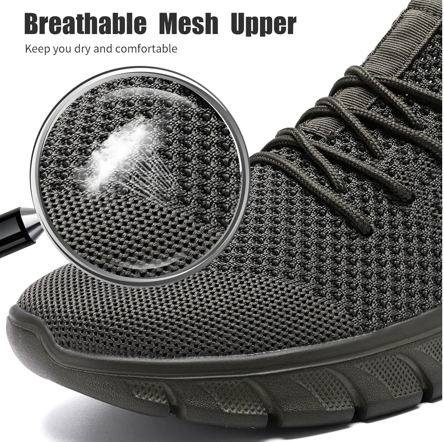 Mens Running Shoes Slip On Tennis Walking Sneakers Workout Athletic Lightweight Casual Sport Shoes