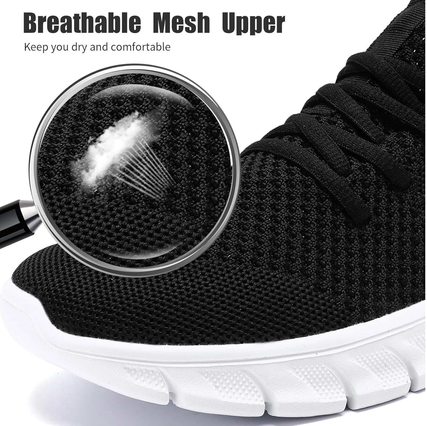 Mens Running Shoes Slip On Tennis Walking Sneakers Workout Athletic Lightweight Casual Sport Shoes