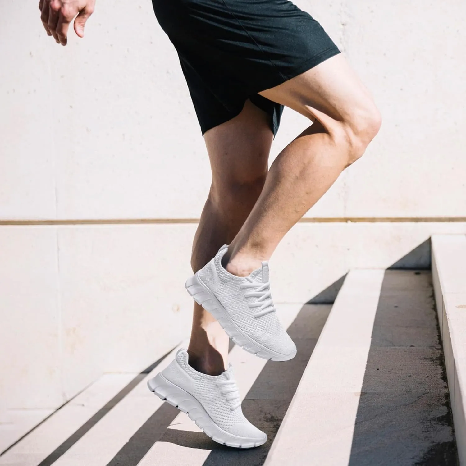 Mens Running Shoes Slip On Tennis Walking Sneakers Workout Athletic Lightweight Casual Sport Shoes