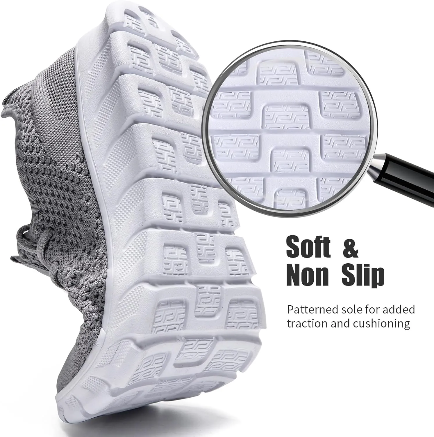 Mens Running Shoes Slip On Tennis Walking Sneakers Workout Athletic Lightweight Casual Sport Shoes