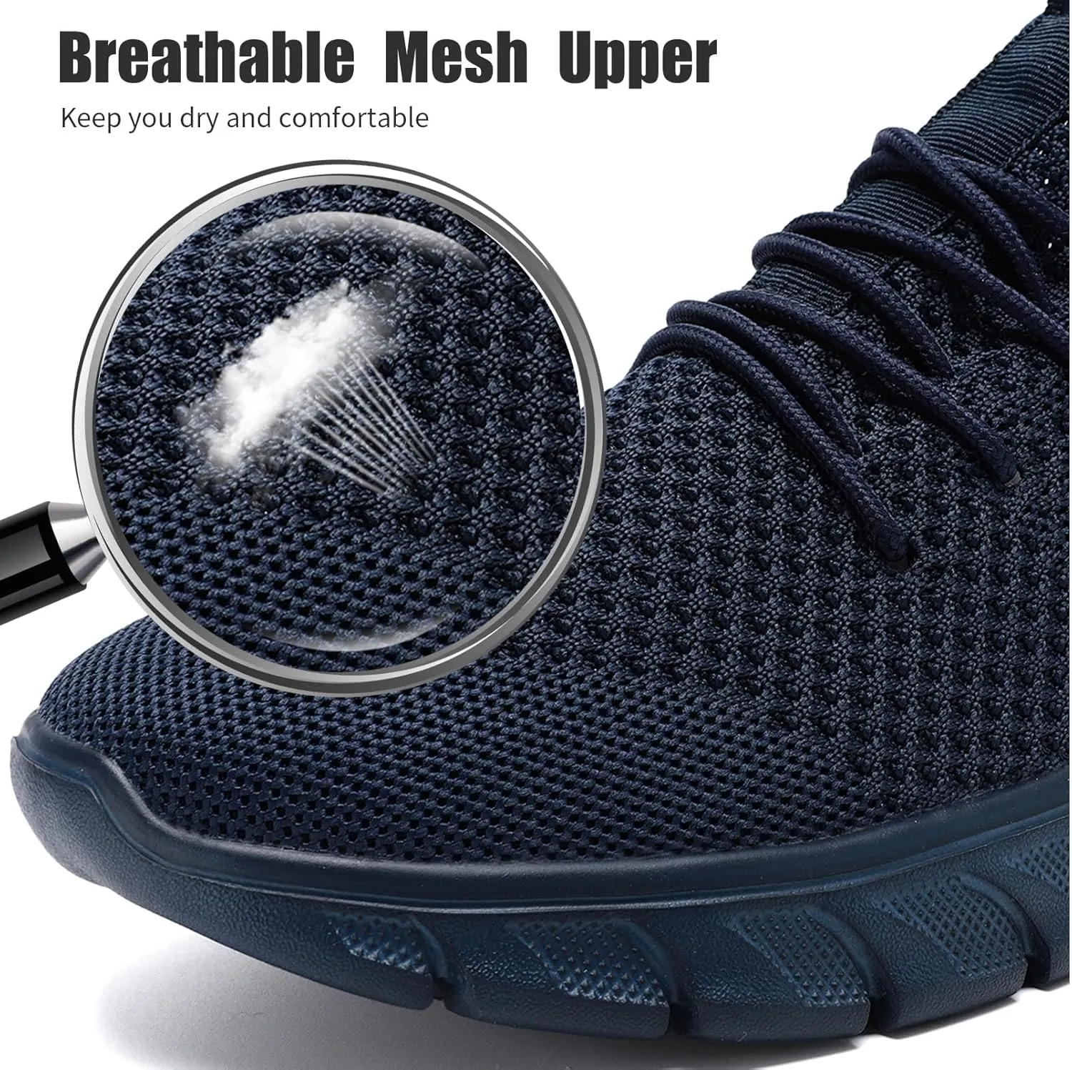 Mens Running Shoes Slip On Tennis Walking Sneakers Workout Athletic Lightweight Casual Sport Shoes