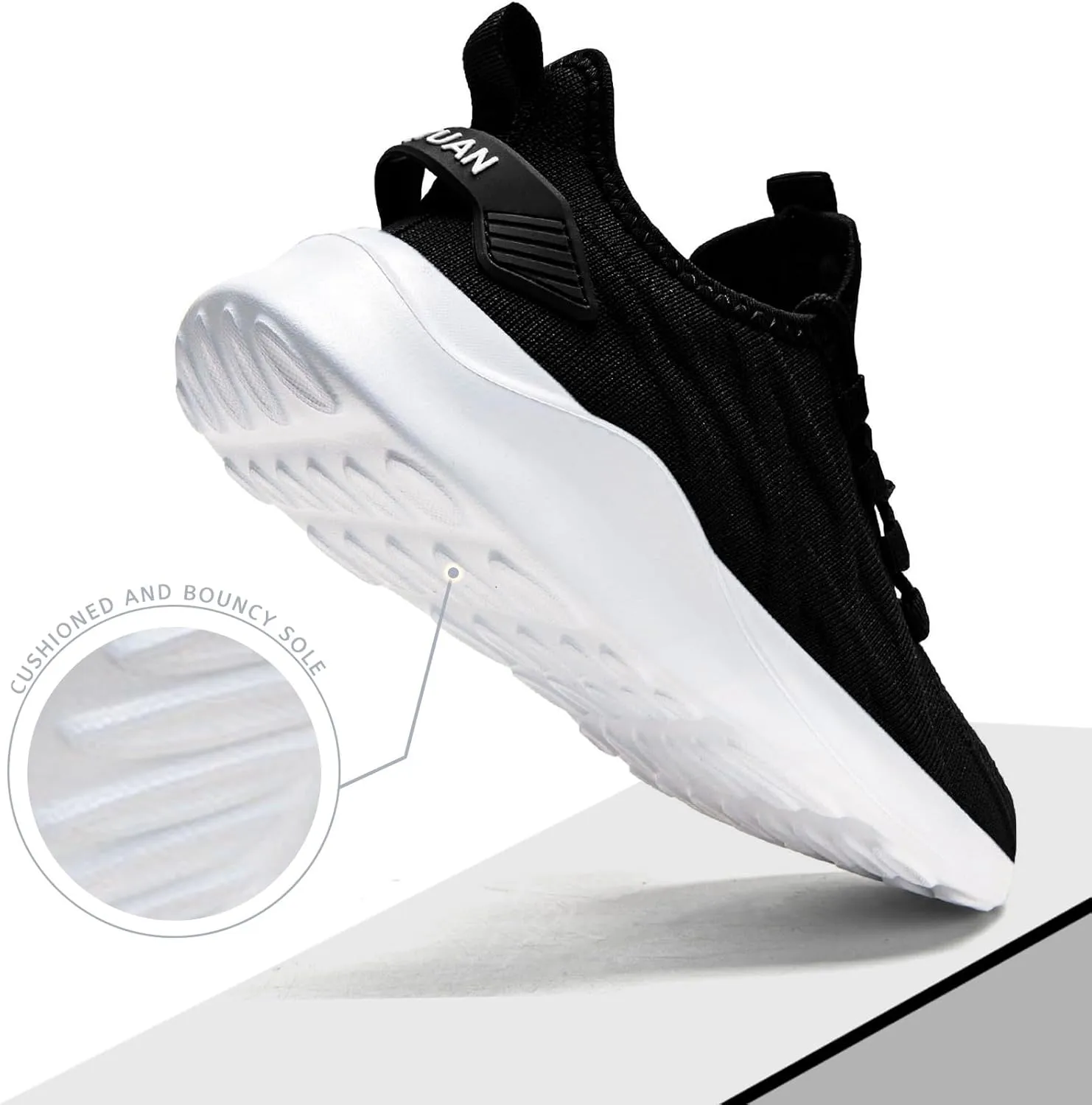 Mens Running Shoes Tennis Sneakers Walking Slip on Gym Workout Athletic Breathable Jogging Sport Casual Shoe