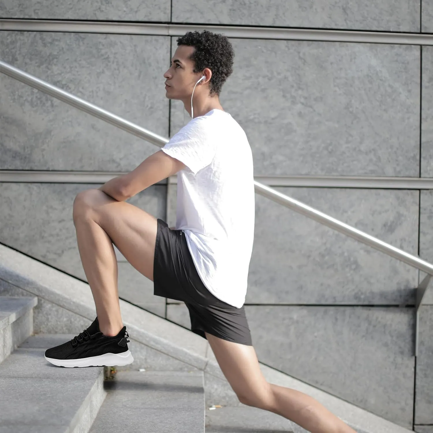 Mens Running Shoes Tennis Sneakers Walking Slip on Gym Workout Athletic Breathable Jogging Sport Casual Shoe