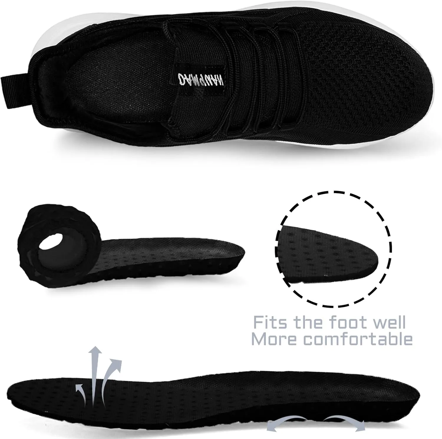 Mens Running Shoes Tennis Sneakers Walking Slip on Gym Workout Athletic Breathable Jogging Sport Casual Shoe