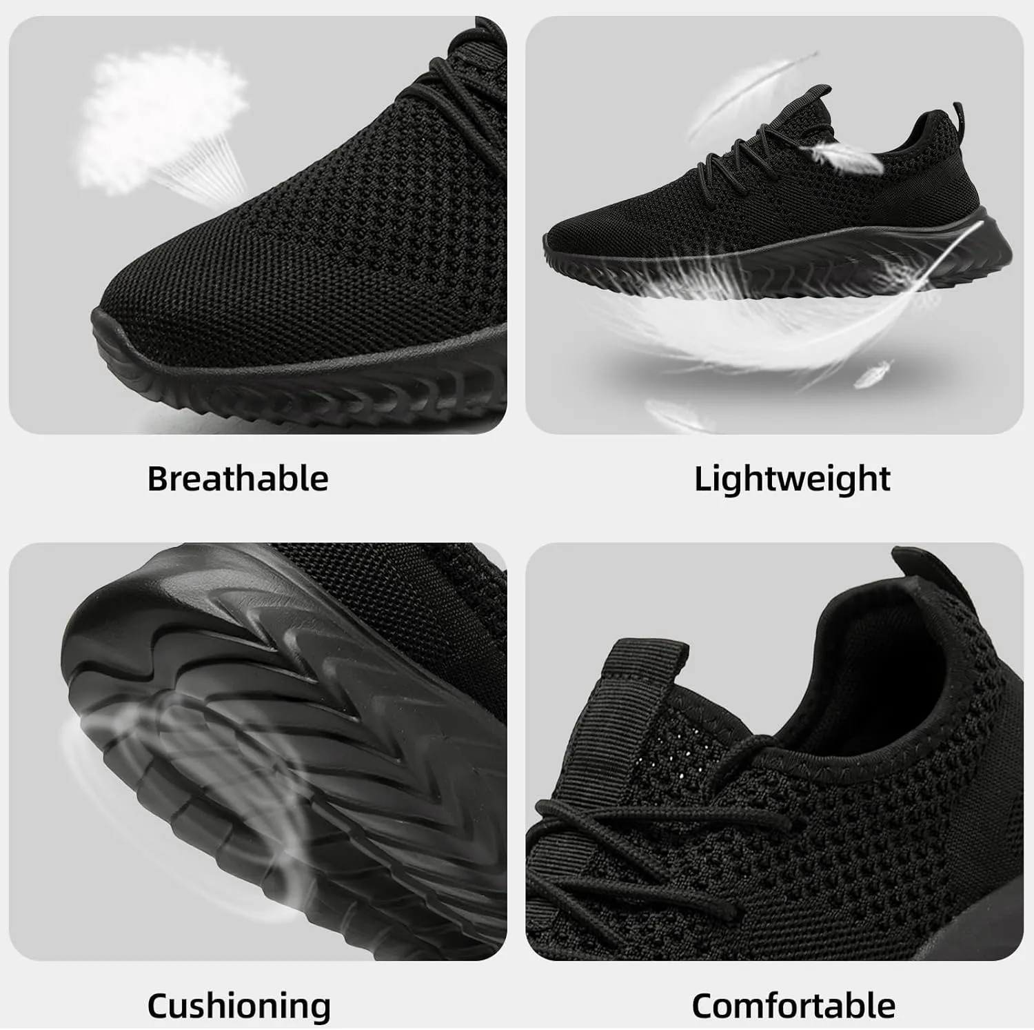 Mens Running Shoes Tennis Walking Gym Workout Slip On Athletic Fashion Sneakers Sports Shoes