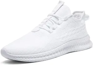 Men's Running Shoes Walking Sneakers Tennis Mens Shoes Casual Road Fashion Breathable Lightweight Slip on Workout Sport for Gym