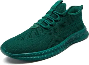 Men's Running Shoes Walking Sneakers Tennis Mens Shoes Casual Road Fashion Breathable Lightweight Slip on Workout Sport for Gym