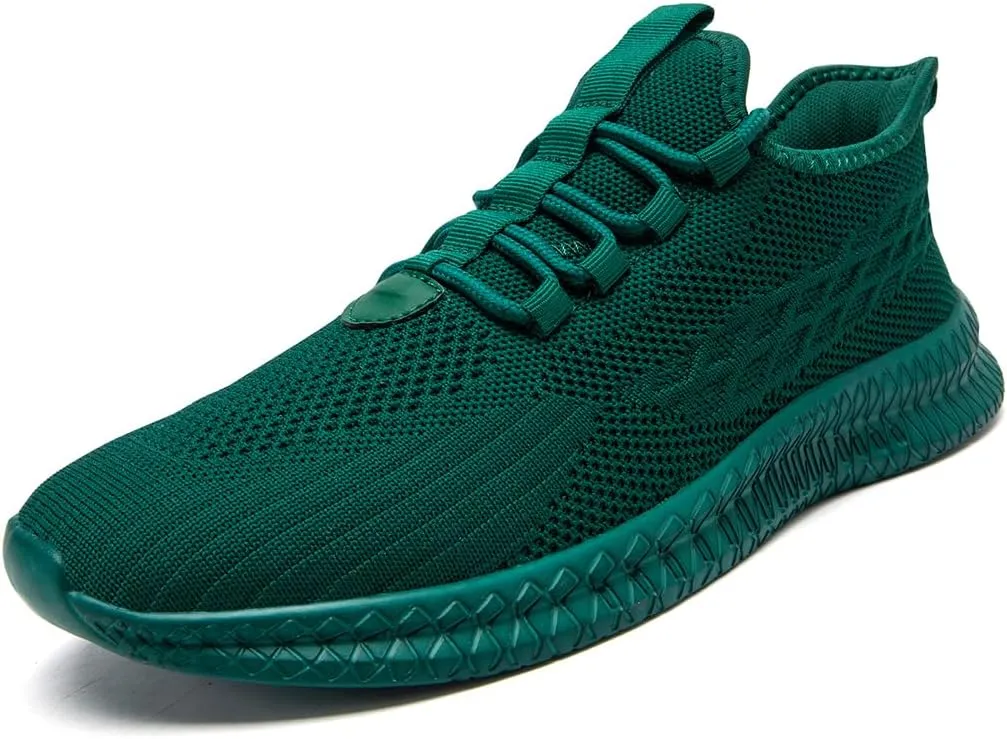 Men's Running Shoes Walking Sneakers Tennis Mens Shoes Casual Road Fashion Breathable Lightweight Slip on Workout Sport for Gym