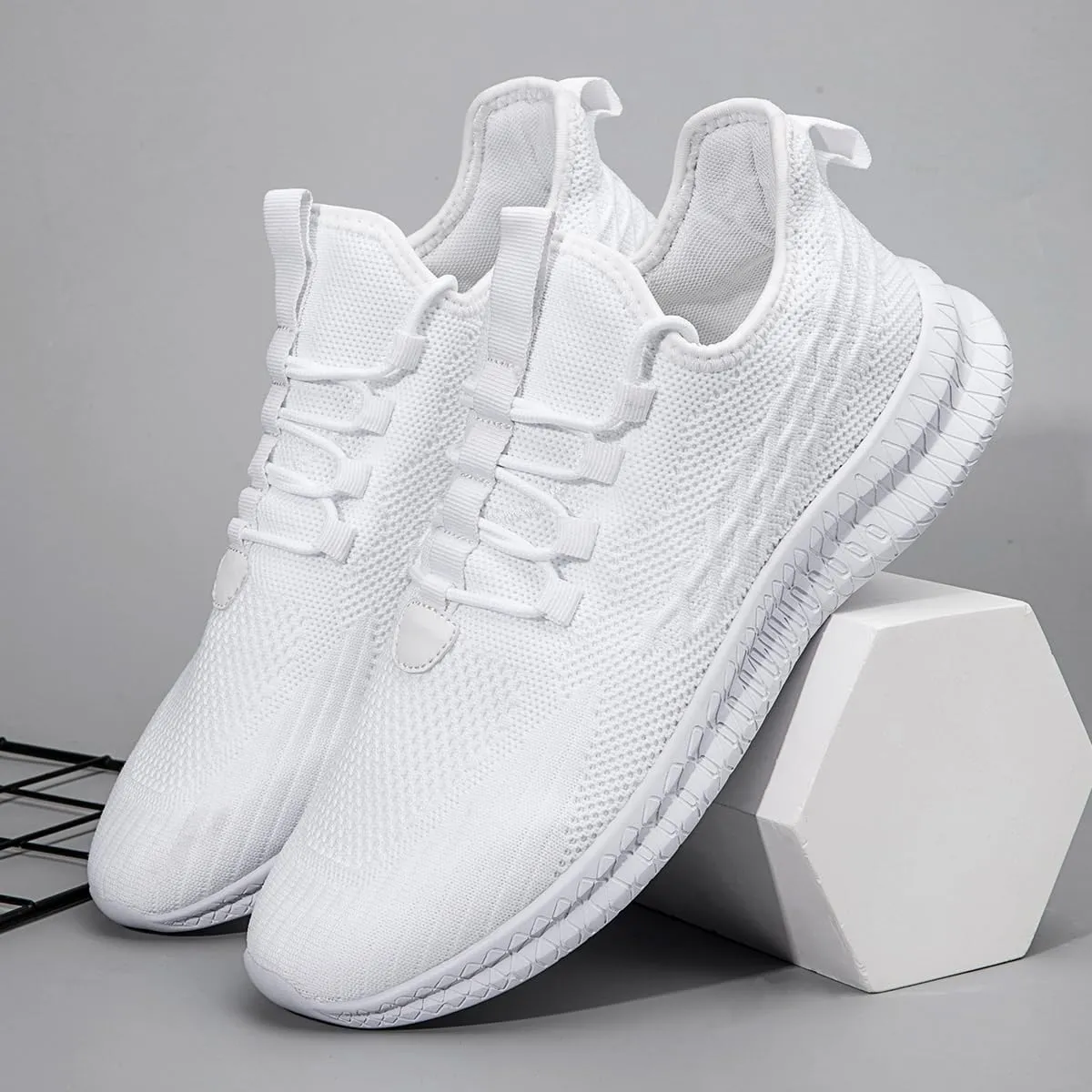 Men's Running Shoes Walking Sneakers Tennis Mens Shoes Casual Road Fashion Breathable Lightweight Slip on Workout Sport for Gym