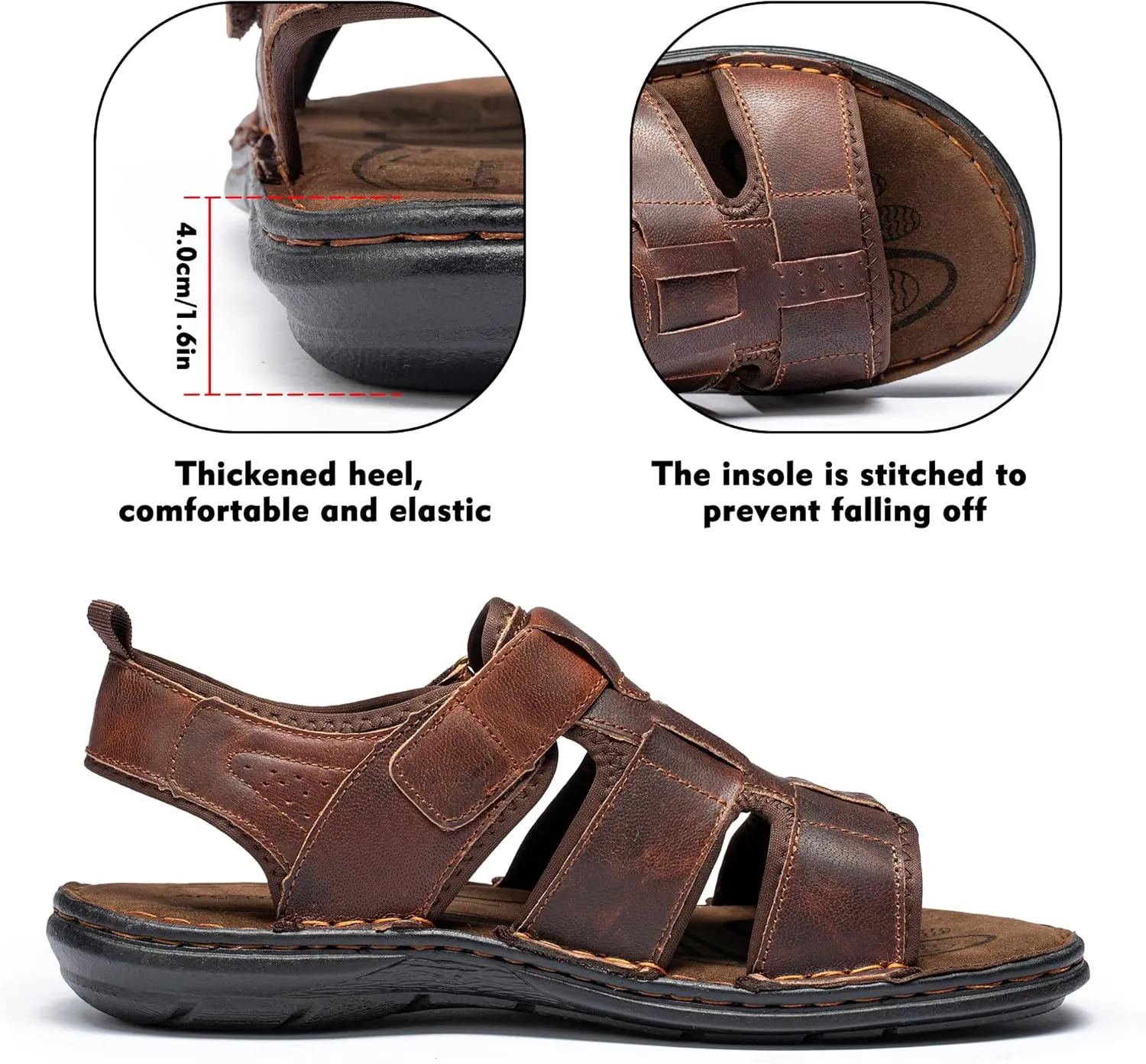 Men's Sandals Non-slip Water Sandals Comfortable Sport Sandals Open Toe Casual Beach Sandals