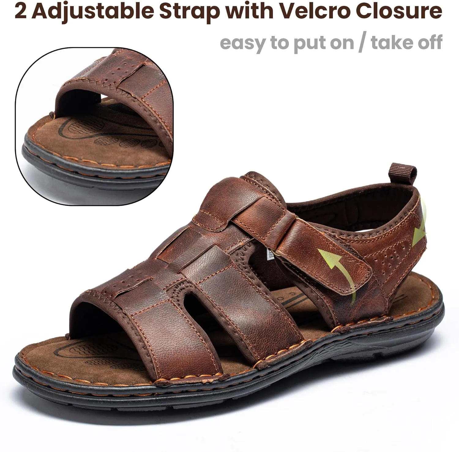 Men's Sandals Non-slip Water Sandals Comfortable Sport Sandals Open Toe Casual Beach Sandals