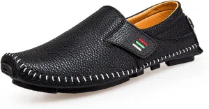 Men's Slip on Casual Shoes Comfort Fashion Loafers Driving Shoes for Men,Leisure Vintage Flat Walking Shoes,Arch Support Boat Shoes for Extra Cushioning
