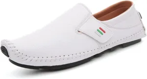 Men's Slip on Casual Shoes Comfort Fashion Loafers Driving Shoes for Men,Leisure Vintage Flat Walking Shoes,Arch Support Boat Shoes for Extra Cushioning
