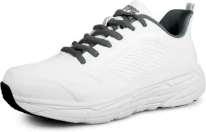 Mens Slip On Walking Shoes Running Tennis Shoes for Athletic Workout Gym Casual Non Slip Training Sneakers Breathable Knit Upper Indoor Outdoor