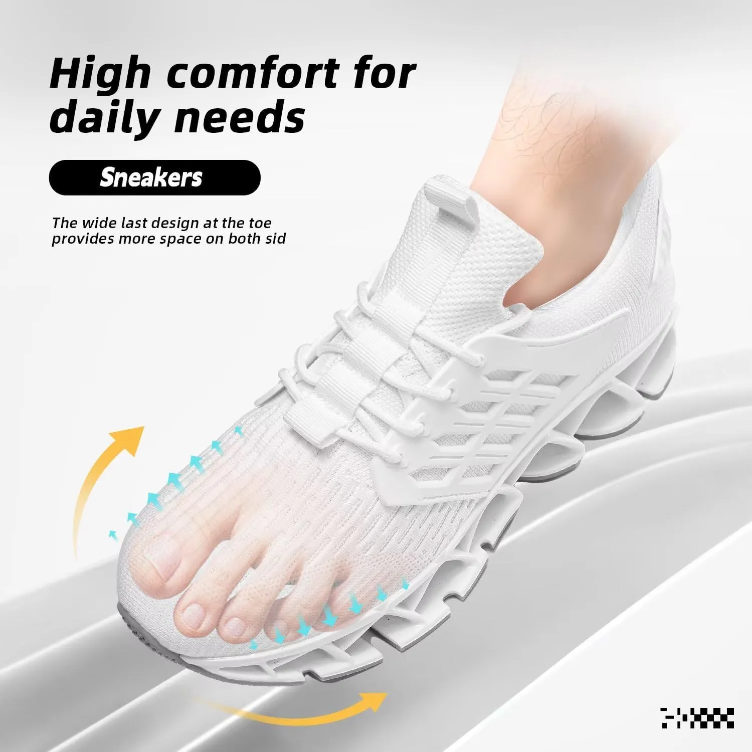 Mens Walking Shoes Slip on Blade Tennis Casual Fashion Trail Running Sneakers Comfort Non Slip Work Sport Athletic Trainers