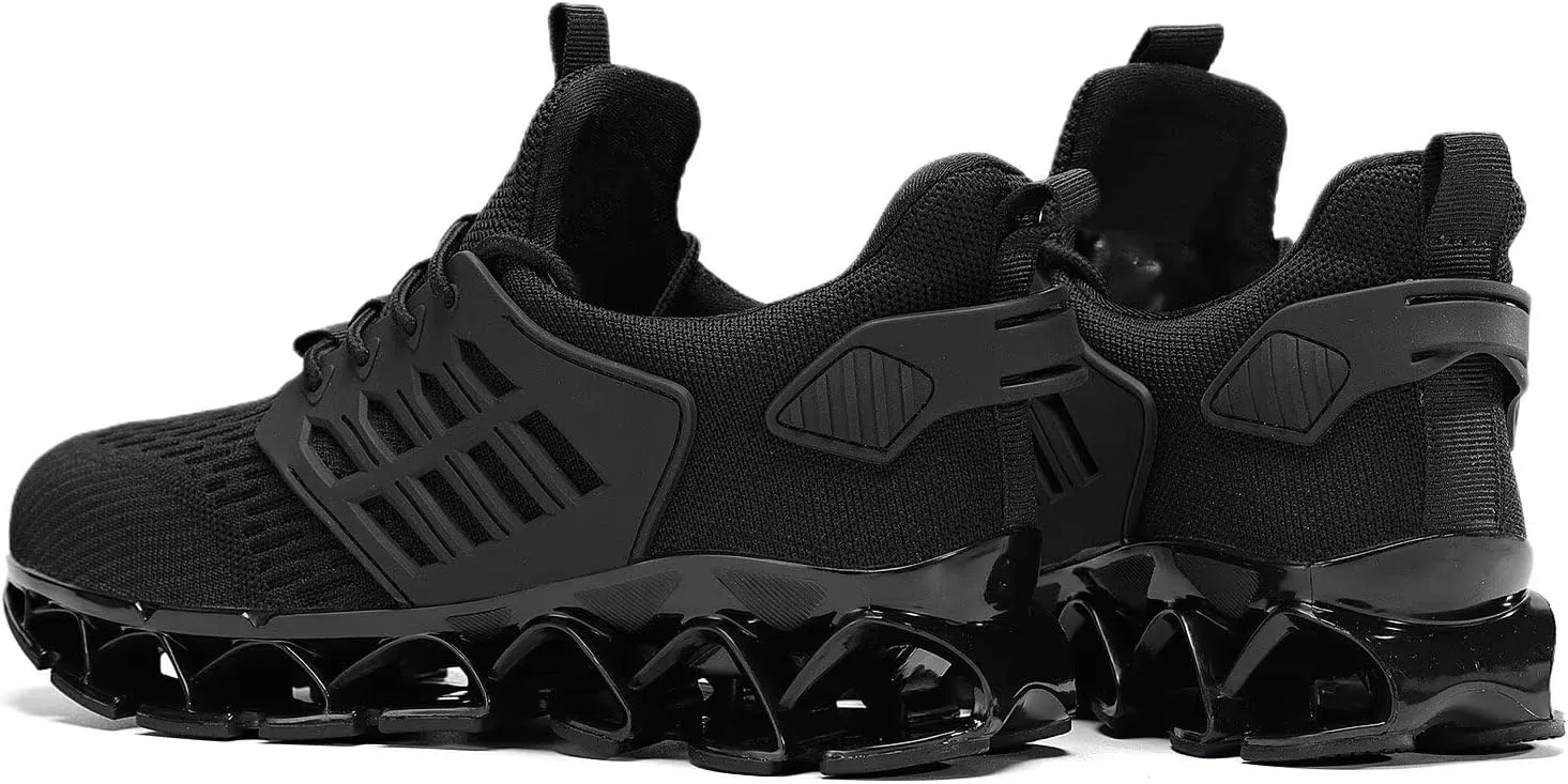 Mens Walking Shoes Slip on Blade Tennis Casual Fashion Trail Running Sneakers Comfort Non Slip Work Sport Athletic Trainers