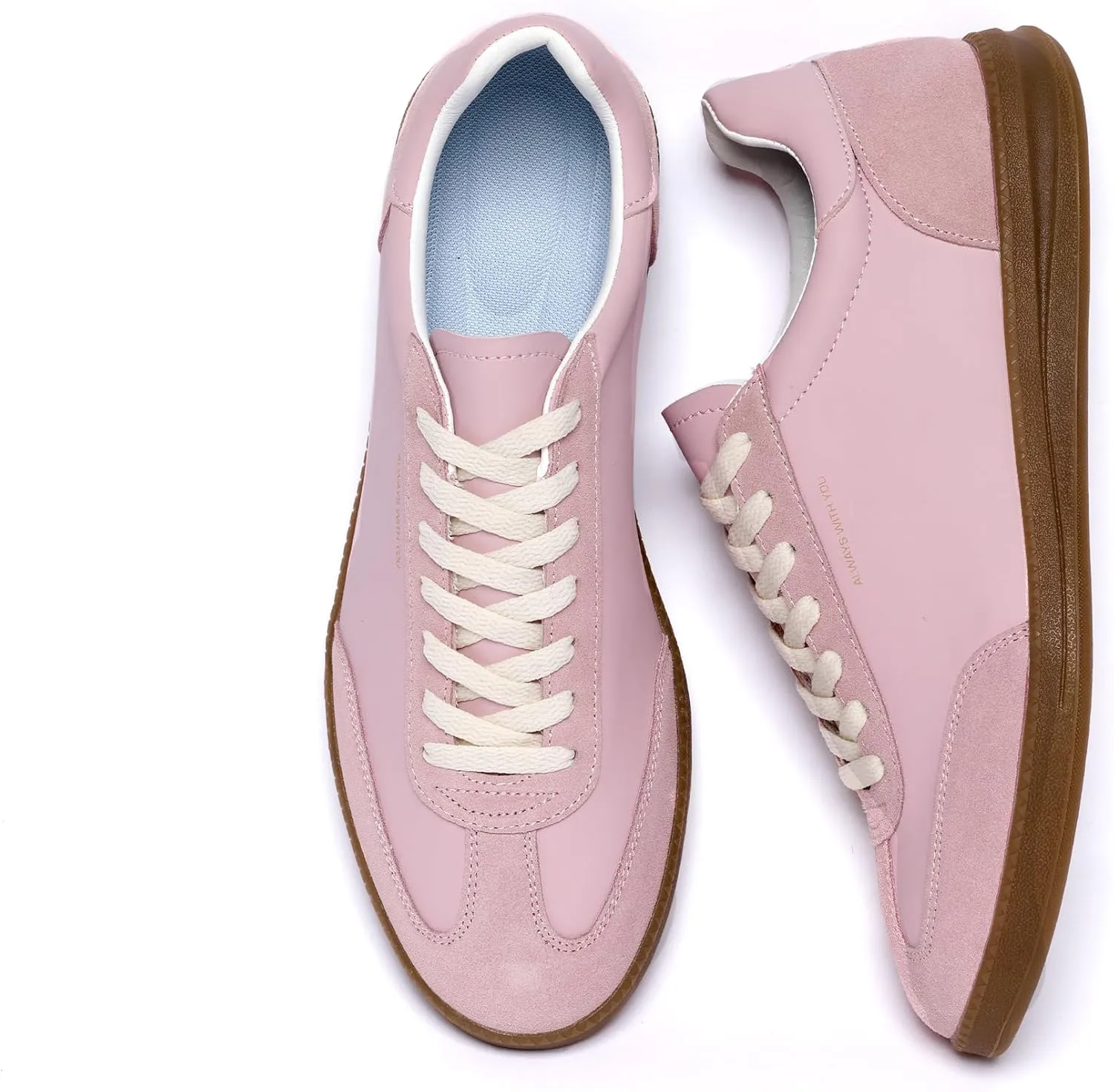 Men's Women's Fashion Sneakers Casual Leather Lace-up Sneakers Non-Slip Comfortable Casual Walking Shoes Breathable Non-Slip Running Tennis Outdoor Shoes