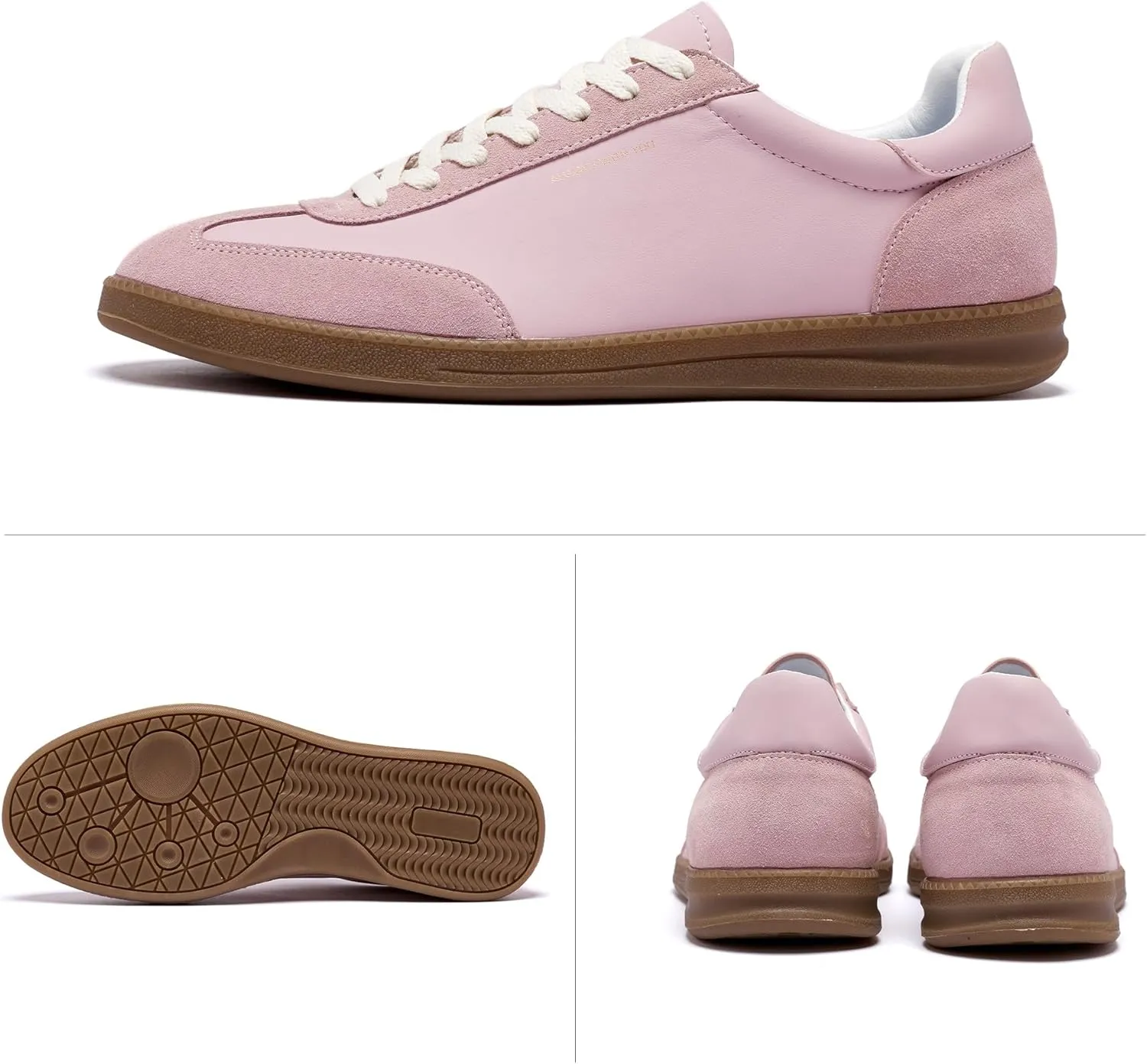 Men's Women's Fashion Sneakers Casual Leather Lace-up Sneakers Non-Slip Comfortable Casual Walking Shoes Breathable Non-Slip Running Tennis Outdoor Shoes