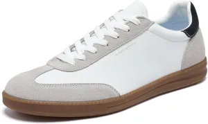 Men's Women's Fashion Sneakers Casual Leather Lace-up Sneakers Non-Slip Comfortable Casual Walking Shoes Breathable Non-Slip Running Tennis Outdoor Shoes