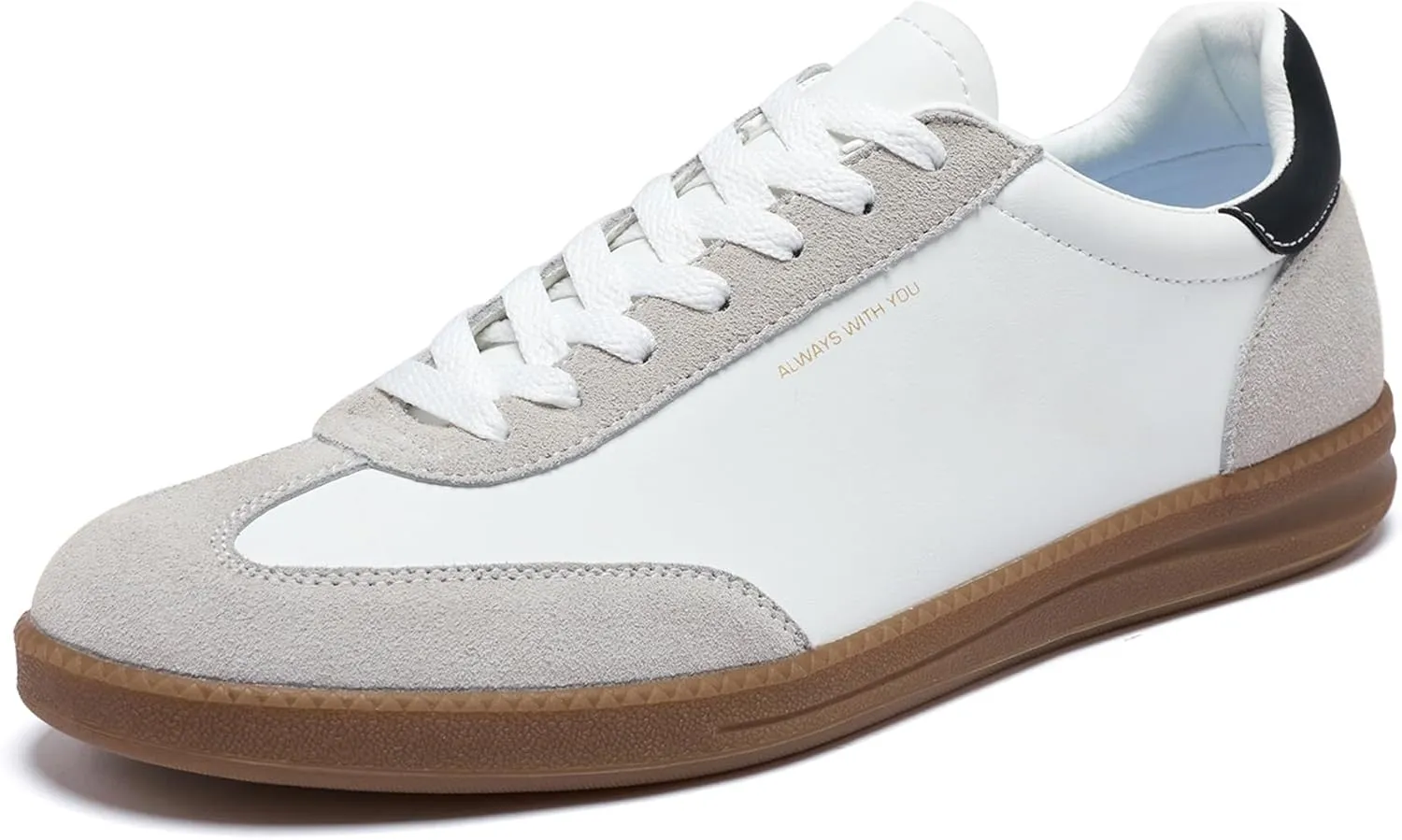 Men's Women's Fashion Sneakers Casual Leather Lace-up Sneakers Non-Slip Comfortable Casual Walking Shoes Breathable Non-Slip Running Tennis Outdoor Shoes