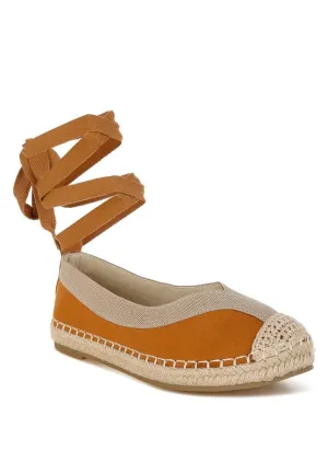 Microfiber Detachable Lace Espadrilles