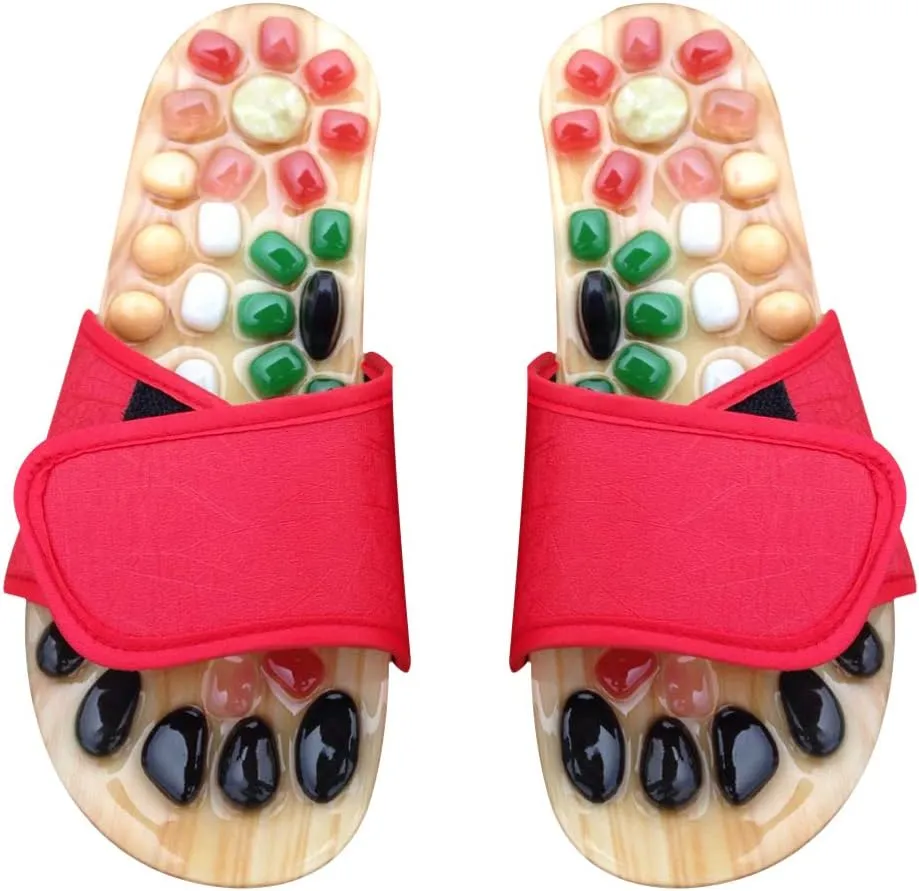 Milisten Sandal Slippers Foot Massager for Heel Pain Cobblestone Massage Shoes Health Massage Foot