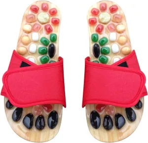 Milisten Sandal Slippers Foot Massager for Heel Pain Cobblestone Massage Shoes Health Massage Foot