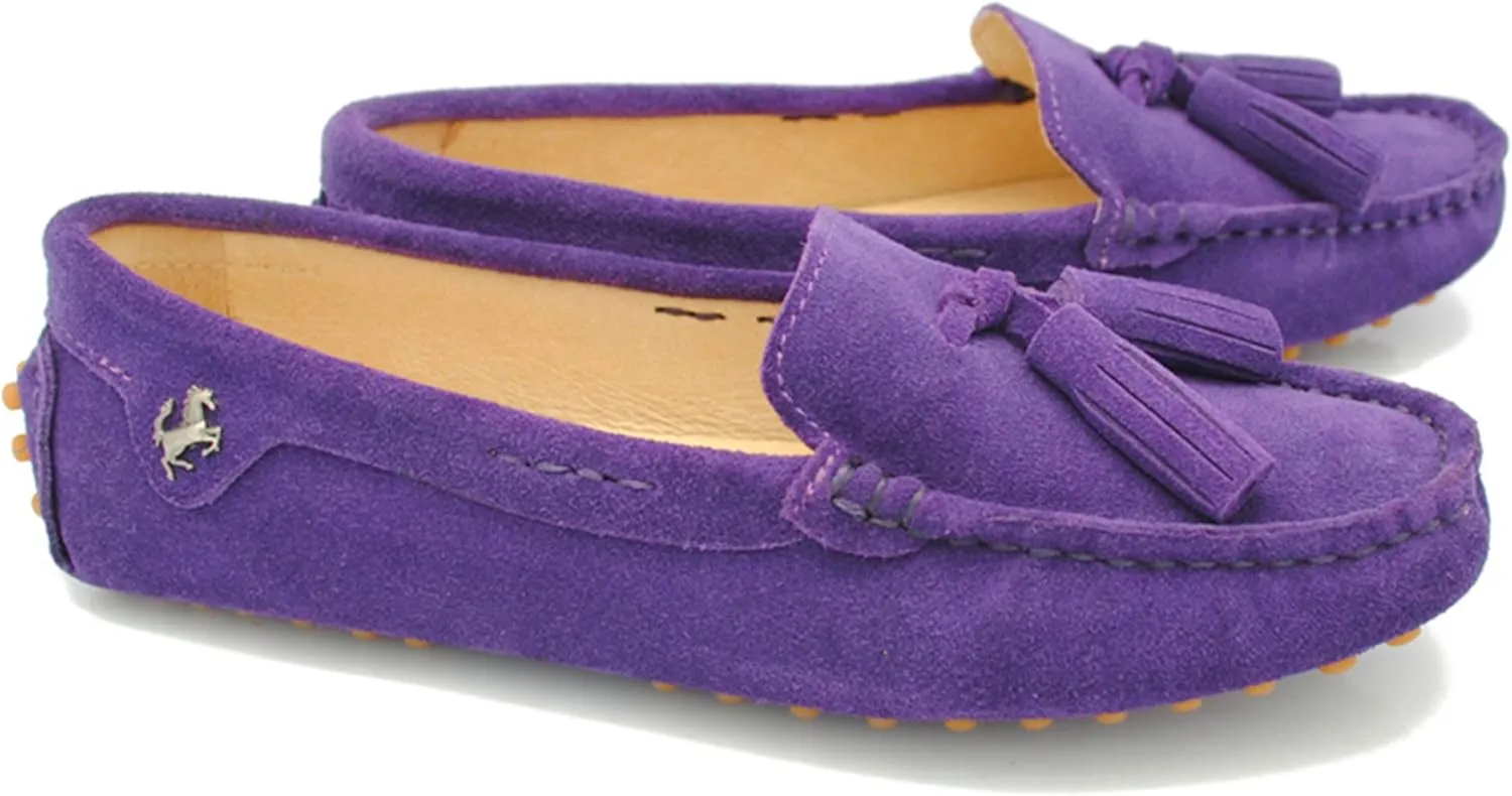 Minishion Summer Loafers for Women Tassel Driving Shoes YB96019