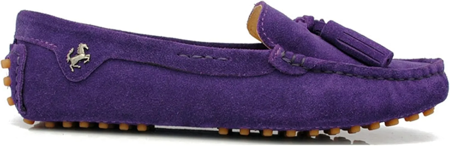 Minishion Summer Loafers for Women Tassel Driving Shoes YB96019