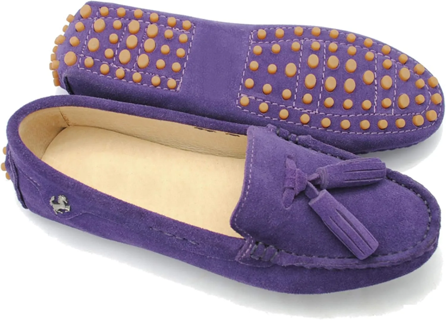 Minishion Summer Loafers for Women Tassel Driving Shoes YB96019
