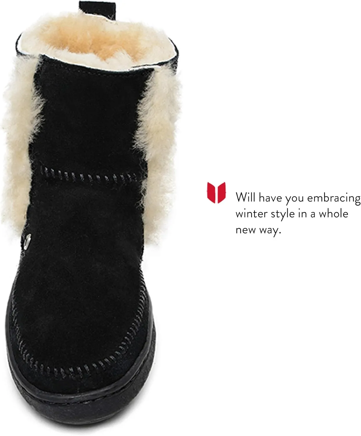 Minnetonka Women's Jade Suede Sheepskin Boots