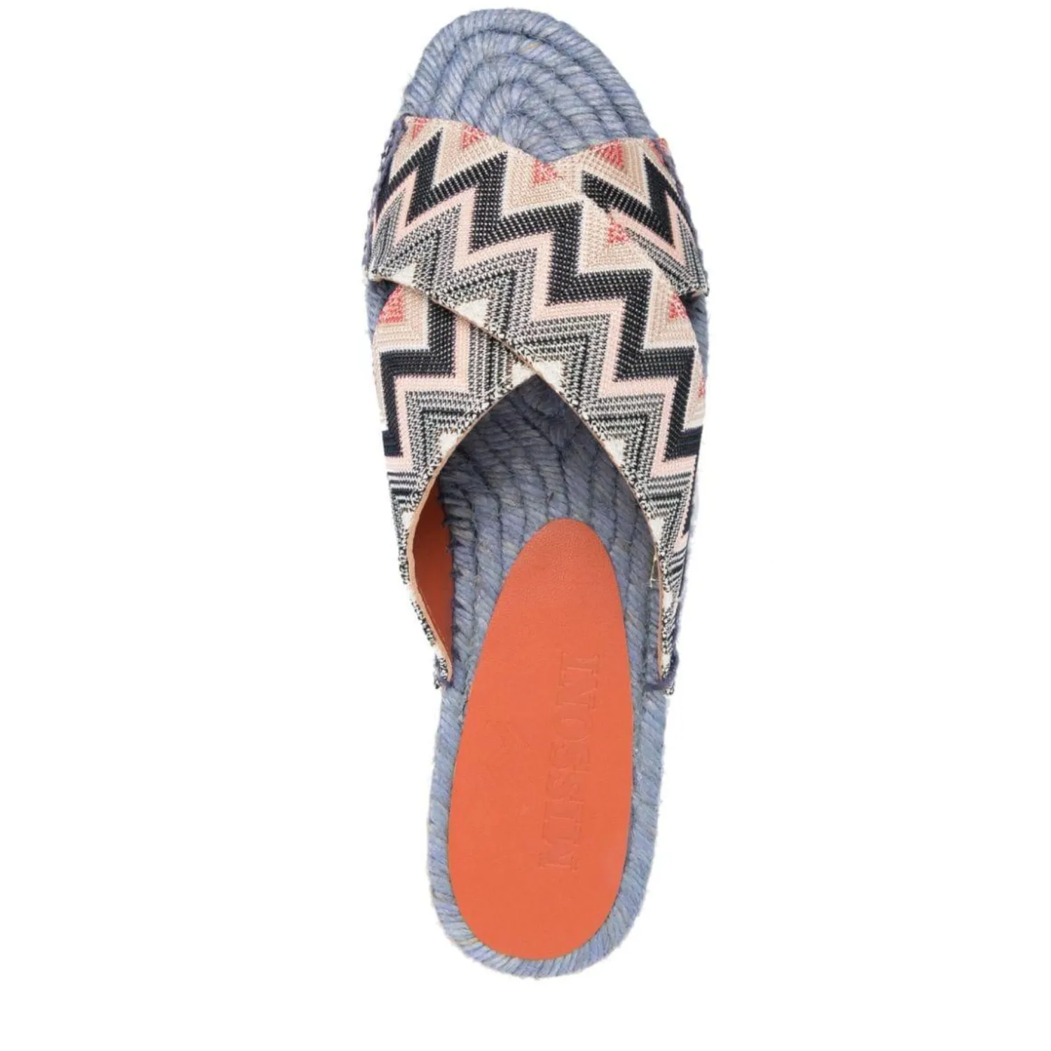 MISSONI ZIGZAG PRINT WOVEN SANDALS