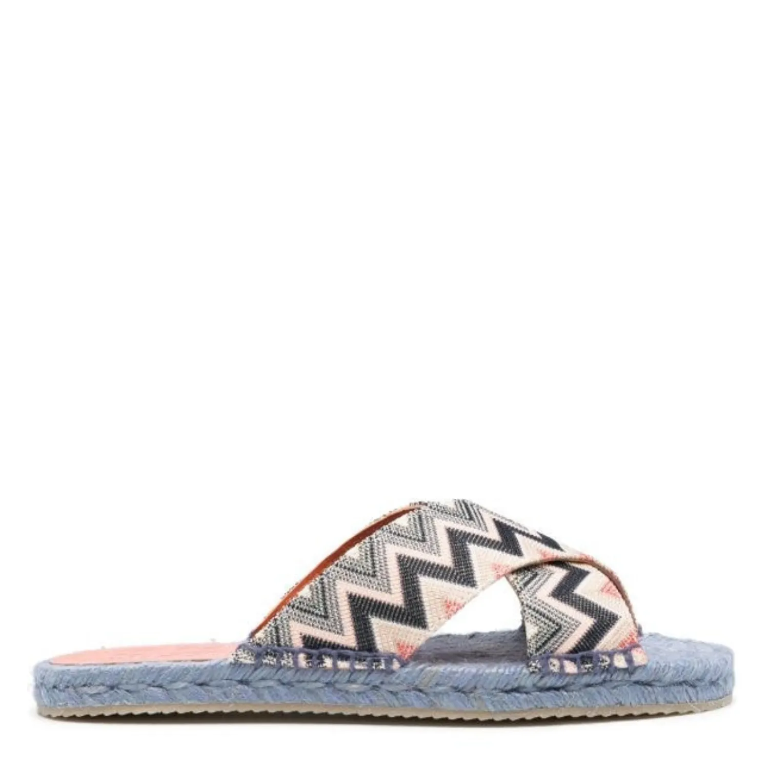 MISSONI ZIGZAG PRINT WOVEN SANDALS