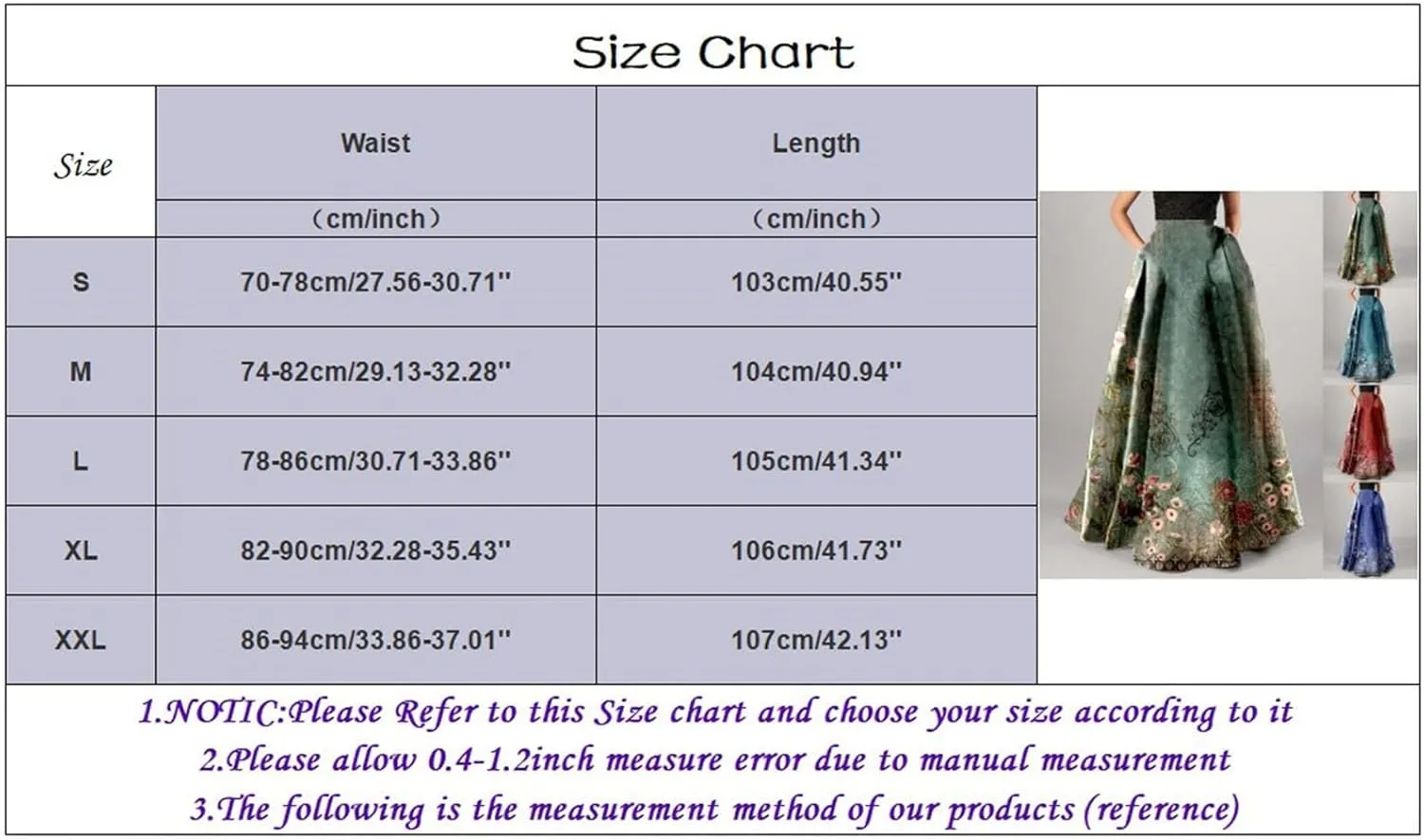 Miyaomn Women's Boho Floral Printed Maxi Skirt Summer Beach High Waisted Mopping Floor Length A Line Long Skirts with Pockets