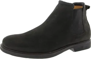 MJNY Mens Casual Comfortable Genuine Leather Chelsea Ankle Boots Lightweight Breathable Elastic Classic Fashion Chukka Dress Boots