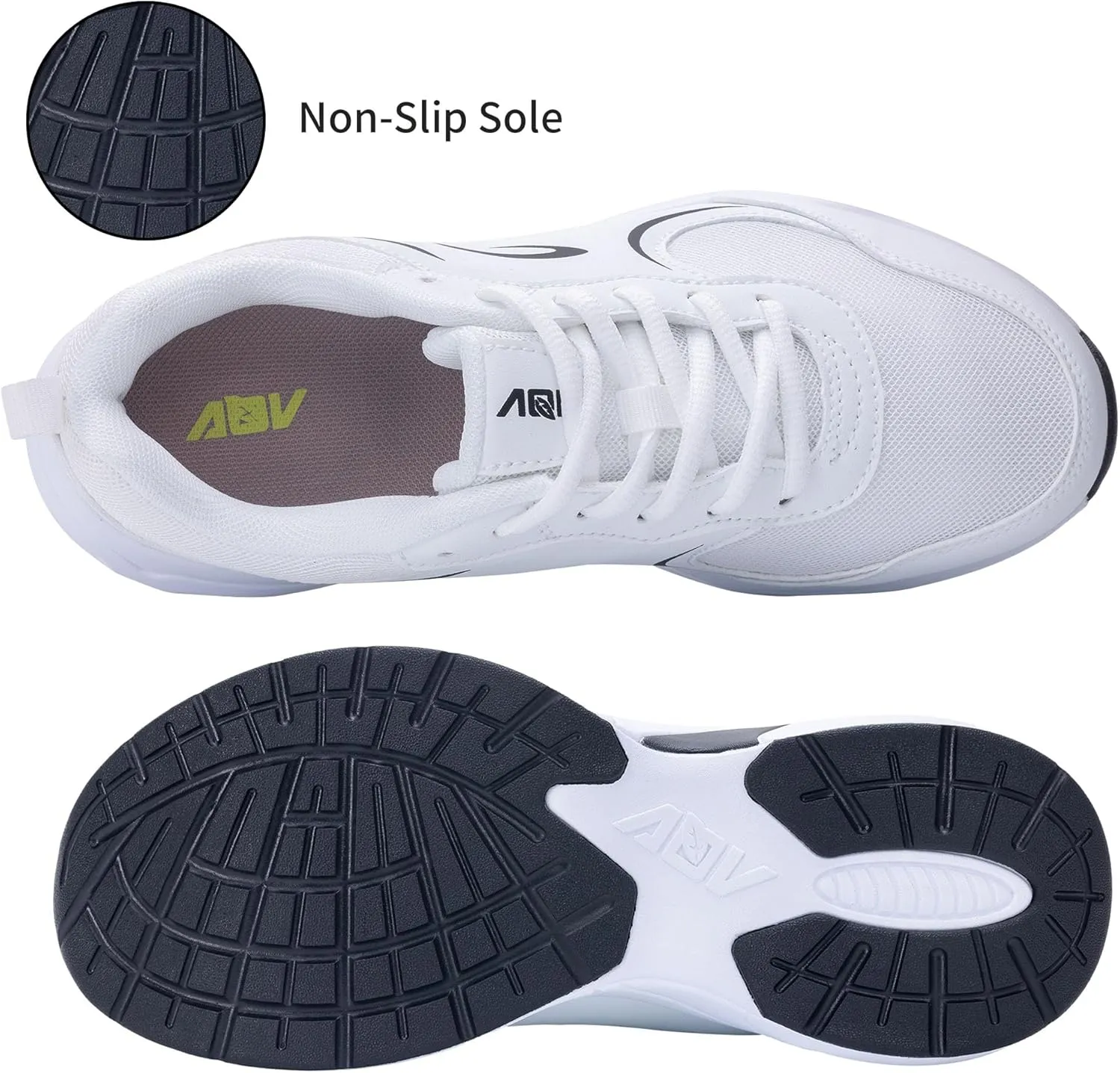 N BESUNEW Womens Walking Shoes for Plantar Fasciitis Arch Support Orthotic Running Sneakers Air Athletic Tennis Shoes US 6.5-11