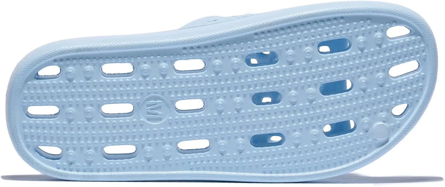 NewDenBer Bathroom Shower Shoes for Women and Men Non-Slip Quick Drying Beach Pool Shower Slides Sandals with Drain Holes
