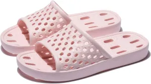 NewDenBer Bathroom Shower Shoes for Women and Men Non-Slip Quick Drying Beach Pool Shower Slides Sandals with Drain Holes