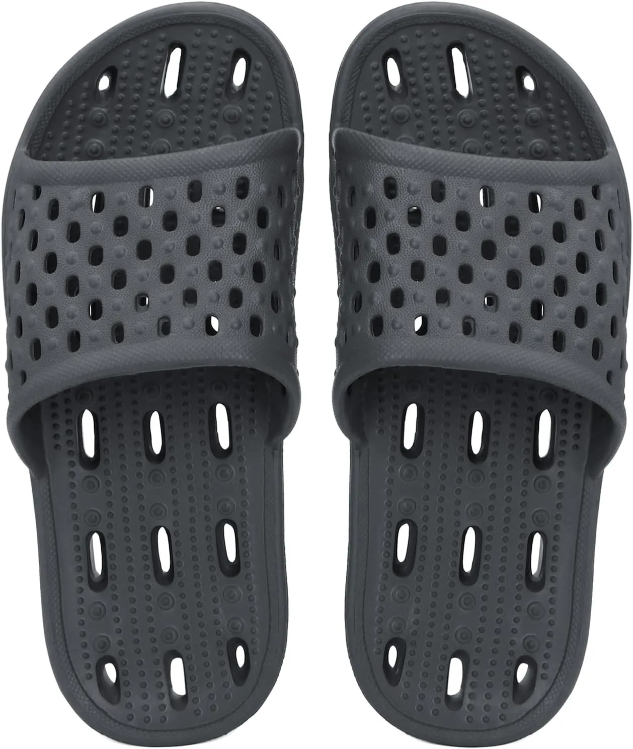 NewDenBer Bathroom Shower Shoes for Women and Men Non-Slip Quick Drying Beach Pool Shower Slides Sandals with Drain Holes