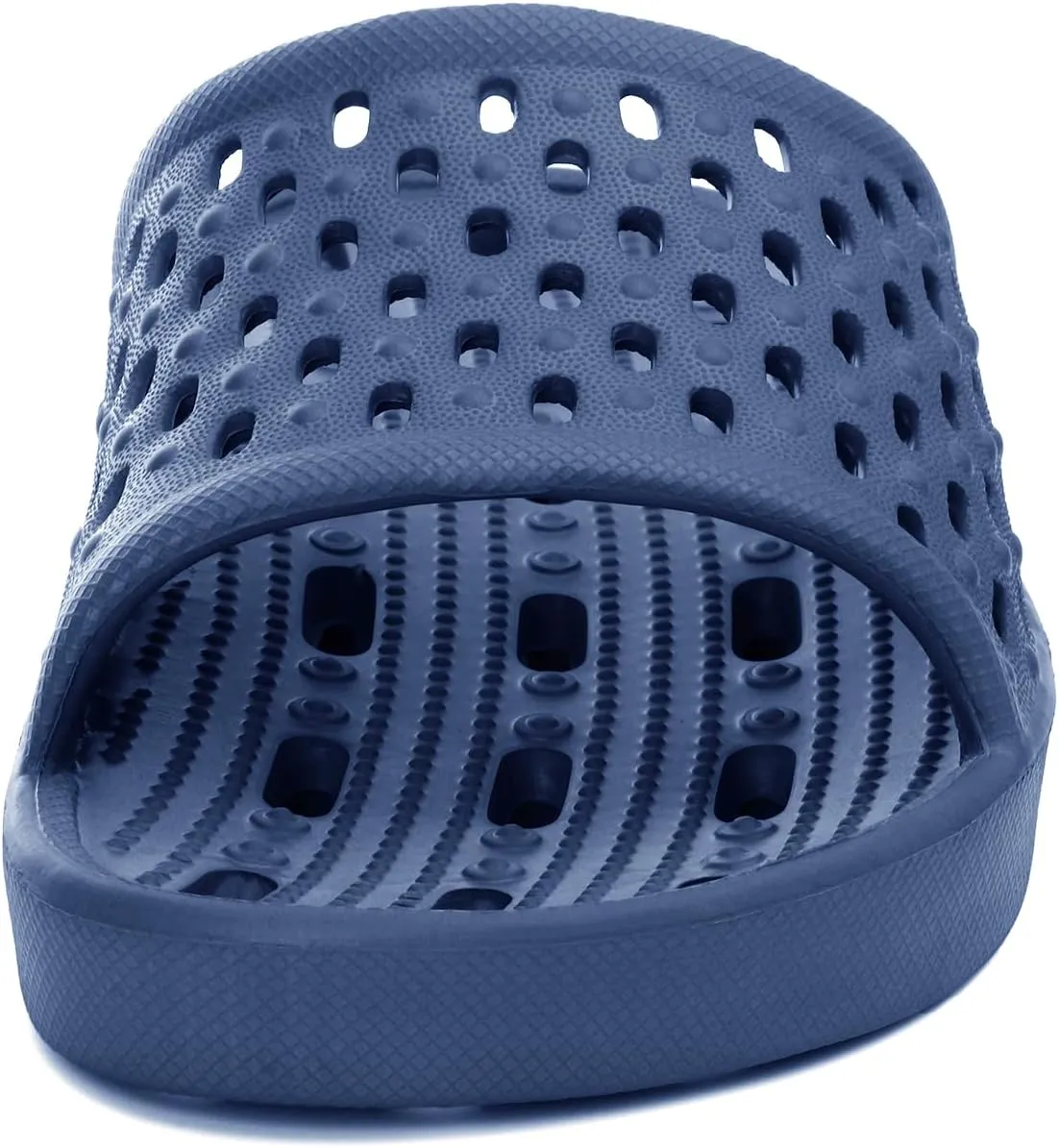 NewDenBer Bathroom Shower Shoes for Women and Men Non-Slip Quick Drying Beach Pool Shower Slides Sandals with Drain Holes