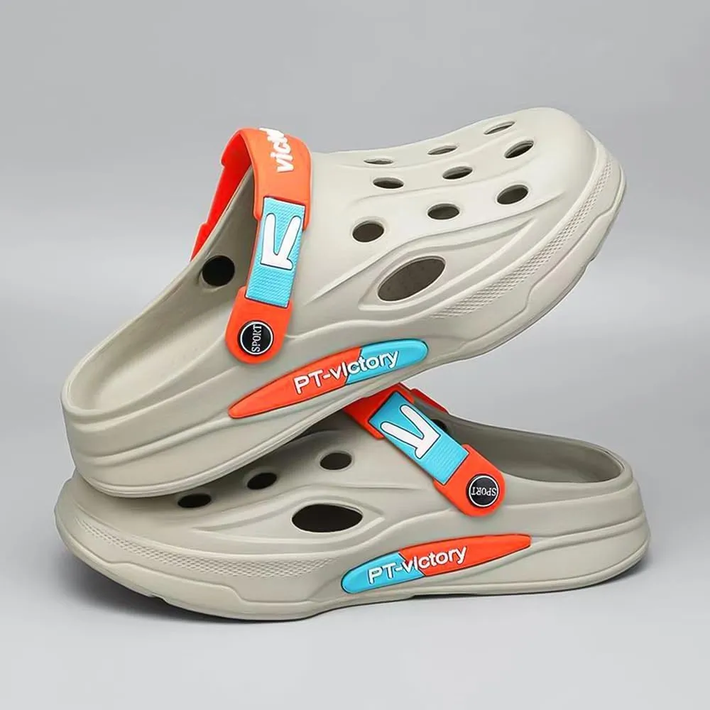 Newly Fashion EVA Men‘s Slippers with Non Slip Shoelace, Quick-drying Closed-toe styles Sandals for Indoor Outdoor Walking Summer Beach Slides