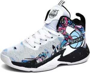 NP Boys Basketball Shoes Kids High-Top Sneakers Basketball Trainers Non-Slip Sports Shoes for Boys Indoor and Outdoor (Little Kid/Big Kid)