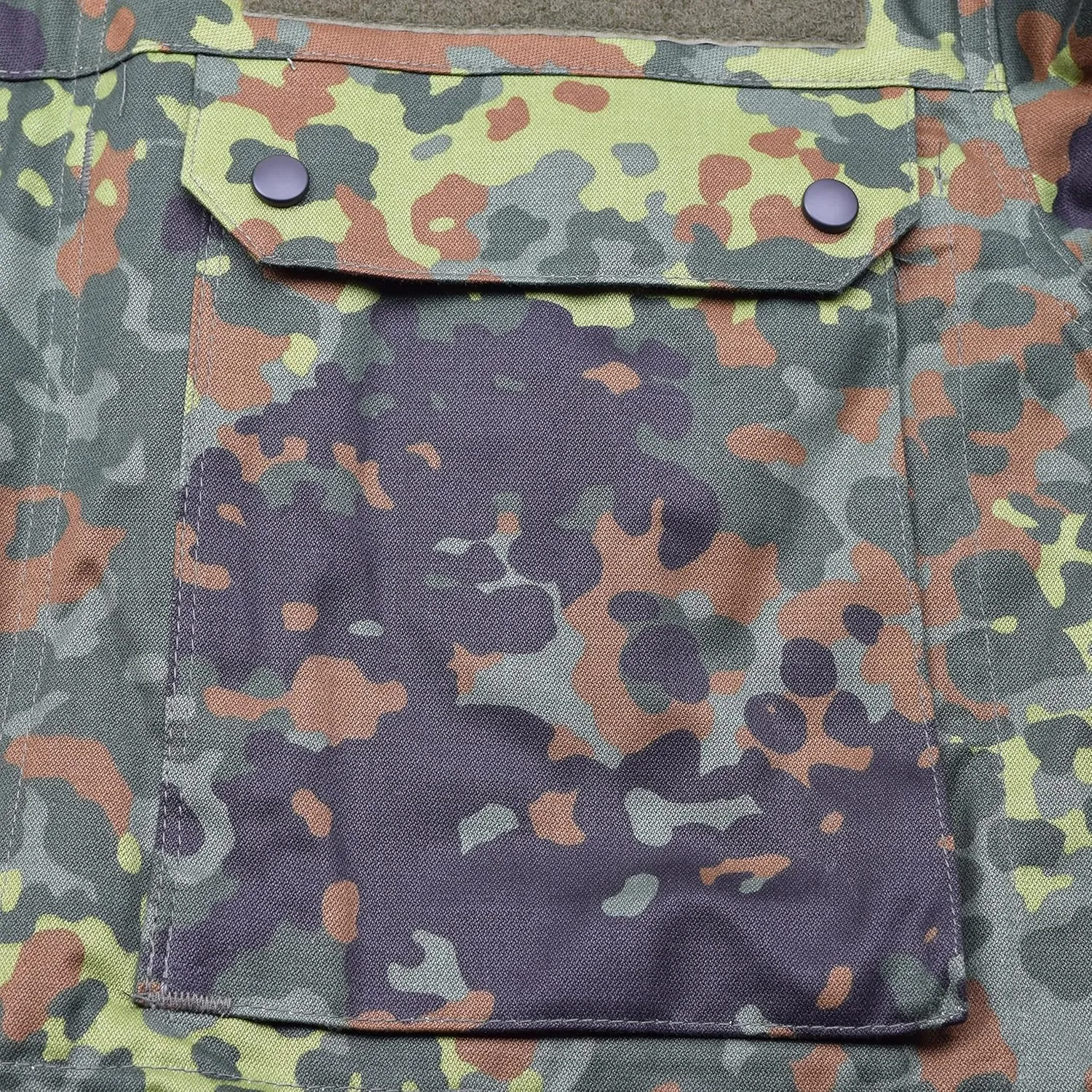 Original German Army Field Jacket Military Issue Hooded Parka Flecktarn Camouflage Combat