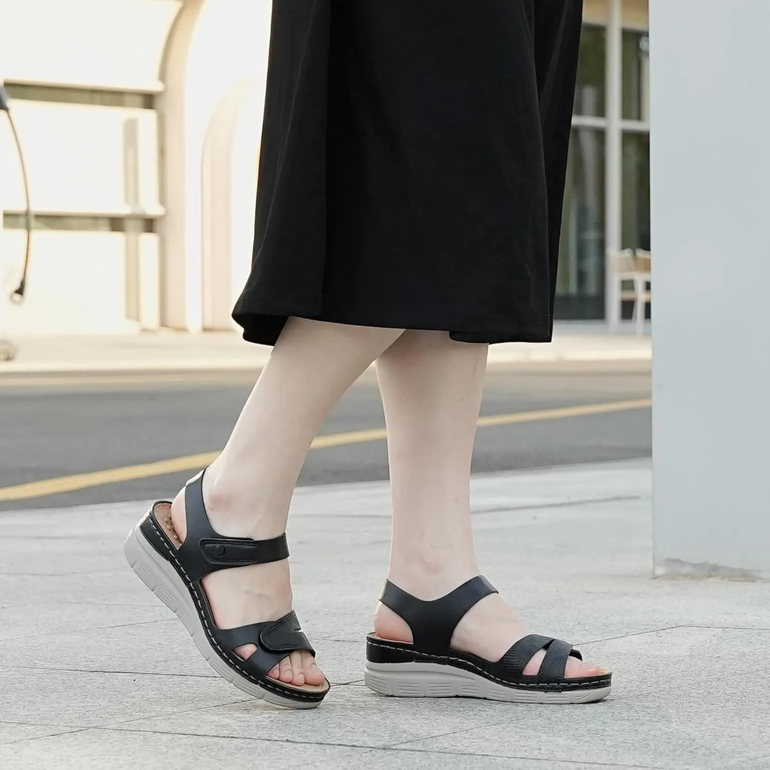 Ortho rest Women Arch Support Walking Sandals Comfortable Orthotic Sandals