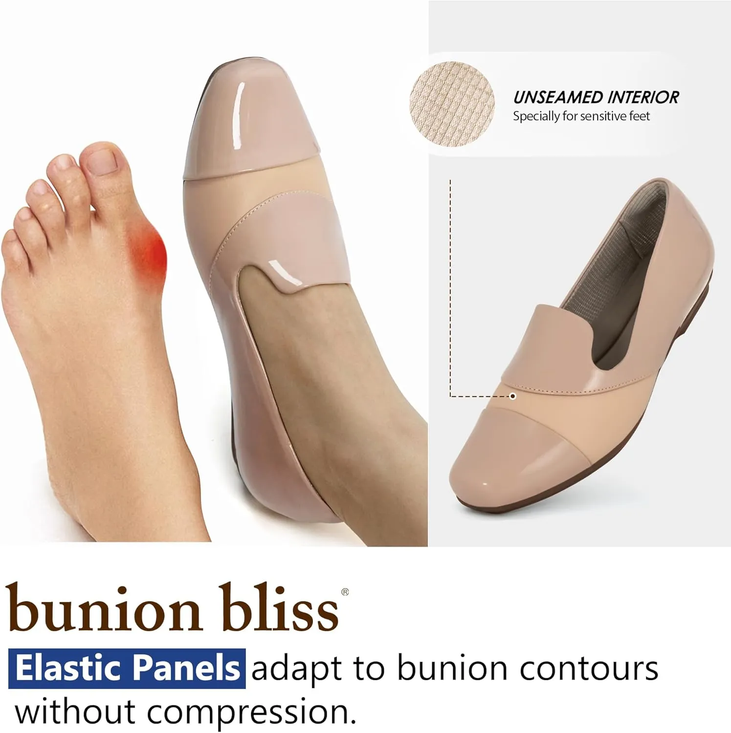 Ortho rest Women Orthopedic Dress Shoes Bunions Loafers Slip On Orthotic Shoes