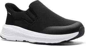 OrthoComfoot Men's Orthopedic Slip On Loafers: Comfortable Casual Arch Support Plantar Fasciitis Walking Shoes, Standing Work Orthotic Thick Sole Shoes for Foot and Heel Pain Relief