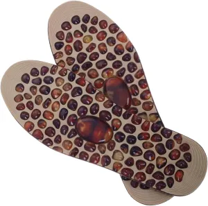 Pair Acupressure Sandals Massage Slippers Non Slip Cobblestone Foot Pads for Men Women