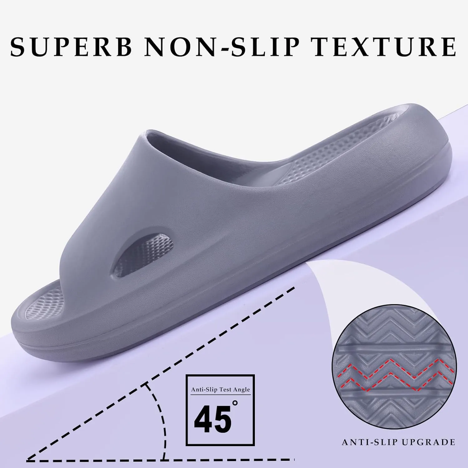 Pillow Slippers for Women and Men Indoor Cloud Sandals EVA Anti-Slip Slides Shoes Cushioned Thick Sole Shower Cloud Slippers Arch Support Men Sandals Super Soft House Pillow Slides