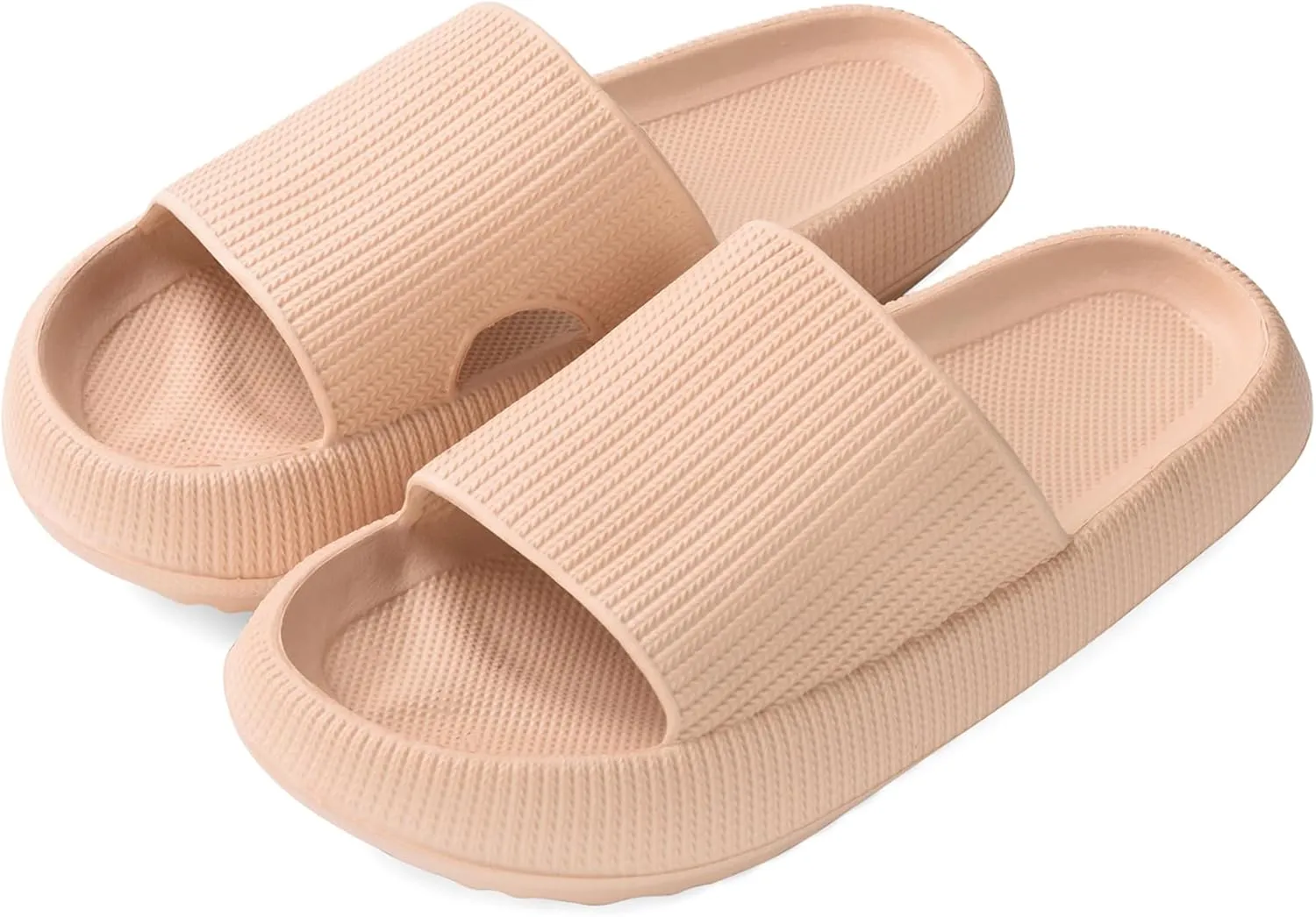 Pillow Slippers for Women and Men Non-Slip Shower Slides Shoes Comfort Cloud House Sandals Thick Sole Indoor Outdoor