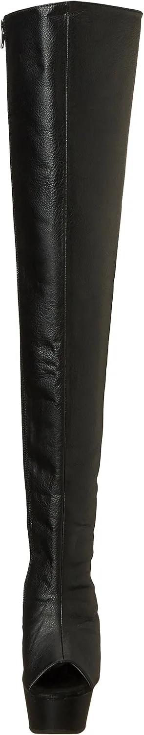Pleaser Women's Delight-3019 Thigh-high Boots